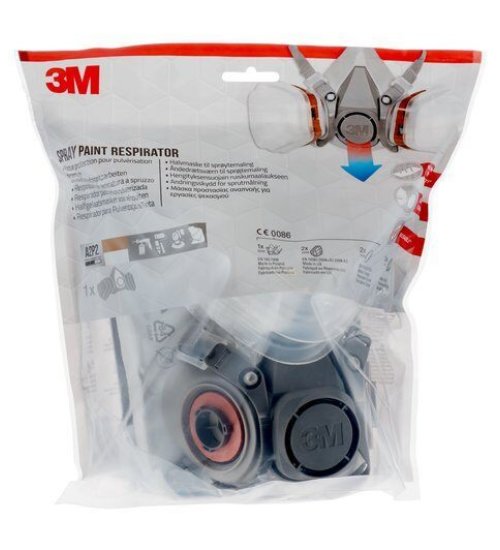 3M Spray Paint Respirator 6002, A2P2, 1 Kit respirator with filters - Half mask