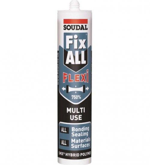 Soudal Fix all flexi, multi use sealant, adhesive and filler 290ml cartridge