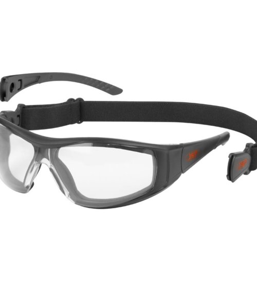 JSP Stealth Hybrid Clear Safety Glasses Google - Anti-Scatch & Anti-Mist