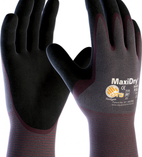 MaxiDry 3/4 dipped oil & water resistant working glove