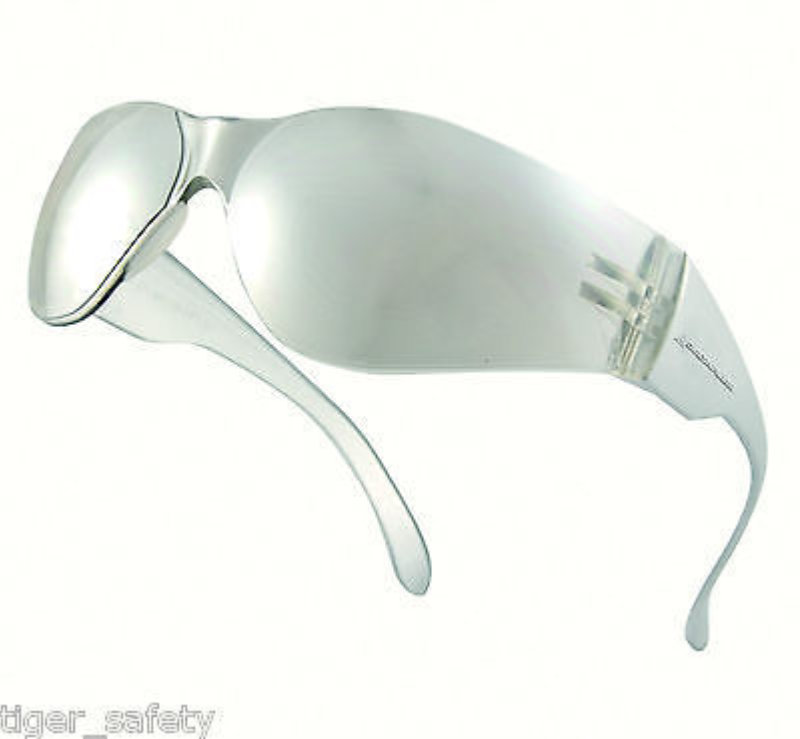 Delta Plus BRAVA 2 Safety Spectacles Eye Protection - Light mirror BOX 10 glasses