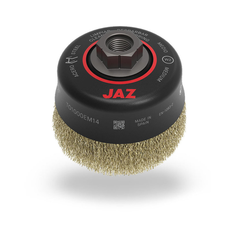 JAZ crimped wire cup brush - 75mm