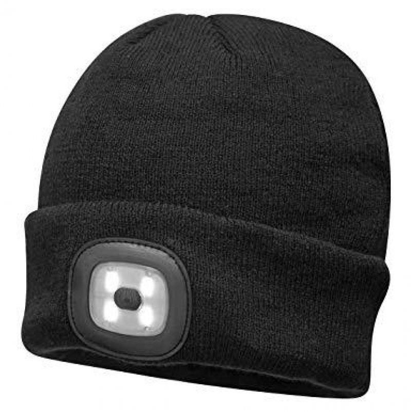 Kingavon USB rechargeable beanie hat with light