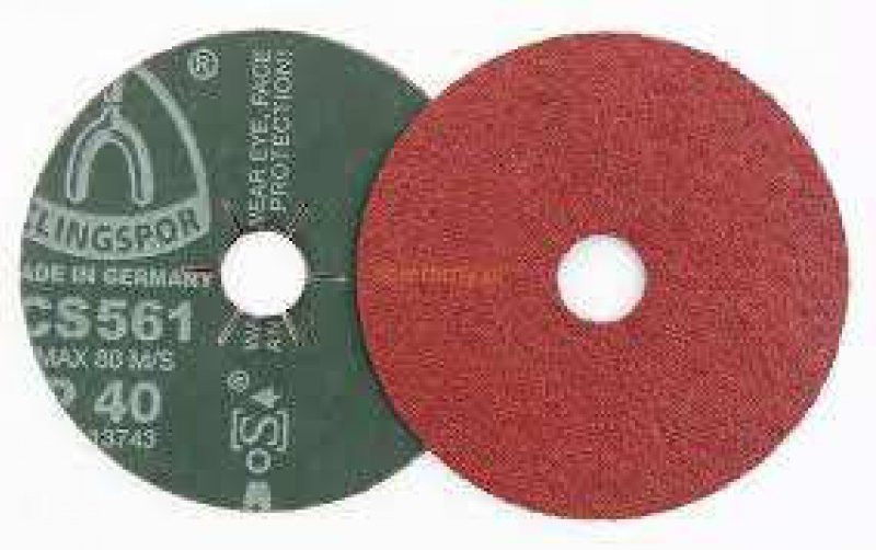 Klingspor CS561 115mm Fibre disc for steel star holed