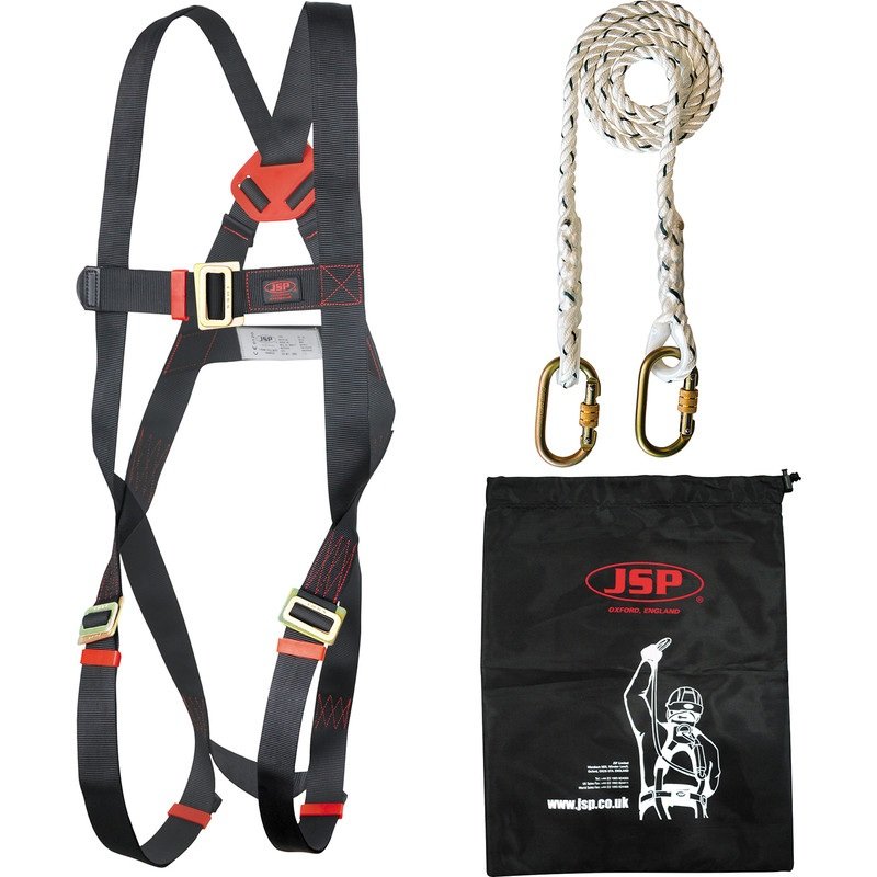 JSP - Spartan Restraint Kit: 1-Point Spartan Harness &  1.8m Fixed Length Lanyard