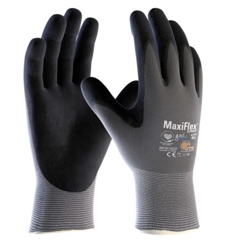 MaxiFlex Ultimate Palm Coated Handling Gloves 42-874