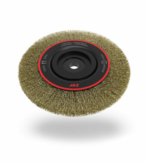 JAZ PREMIUM CRIMPED WIRE WHEEL BRUSH FOR SURFACE TREATMENT - 115mm