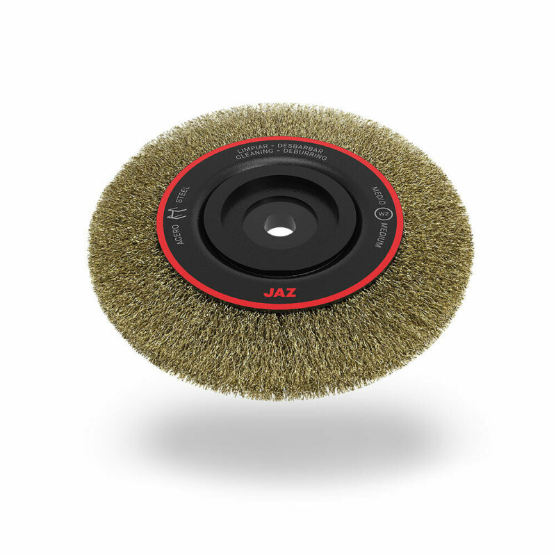 JAZ PREMIUM CRIMPED WIRE WHEEL BRUSH FOR SURFACE TREATMENT - 115mm