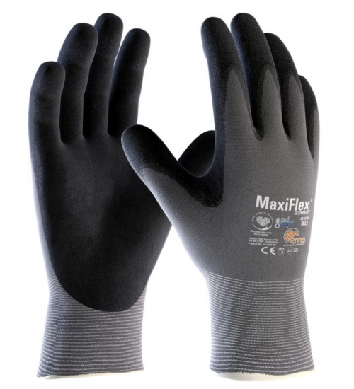 Maxiflex ultimate Palm Coated Handling Gloves 42-874 (Half case of 72 pairs)