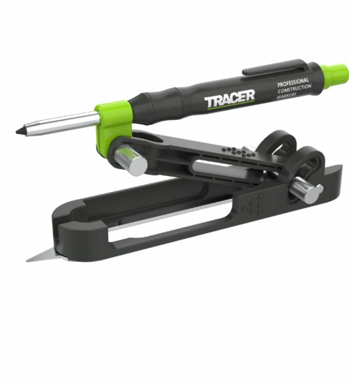TRACER APST2 Pro Scribe Tool with Deep Hole Pencil & 6x Replacement Lead & Holster (In carry case)