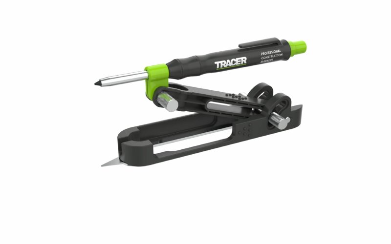 TRACER APST2 Pro Scribe Tool with Deep Hole Pencil & 6x Replacement Lead & Holster (In carry case)